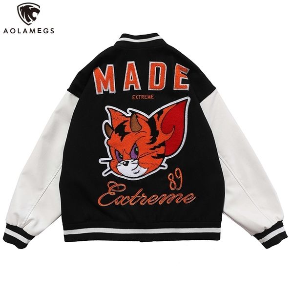 aolamegs hip hop jacket men cartoon hit color animal letter patch baseball bomber jacket coats high street fashion men clothing 201104, Black;brown
aolamegs hip hop jacket men cartoon hit color animal letter patch baseball bomber jacket coats high street fashion men clothing 201104, Black;brown