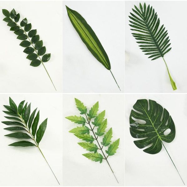 decorative flowers & wreaths artificial monstera palm tree leaves green plastic leaf wedding diy decoration arrangement plant1
decorative flowers & wreaths artificial monstera palm tree leaves green plastic leaf wedding diy decoration arrangement plant1