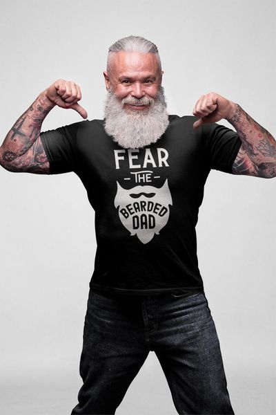 fear the bearded dad print men's funny t-shirt streetwear harajuku father gift graphic short sleeve round neck male tees fashion, White;black
fear the bearded dad print men's funny t-shirt streetwear harajuku father gift graphic short sleeve round neck male tees fashion, White;black