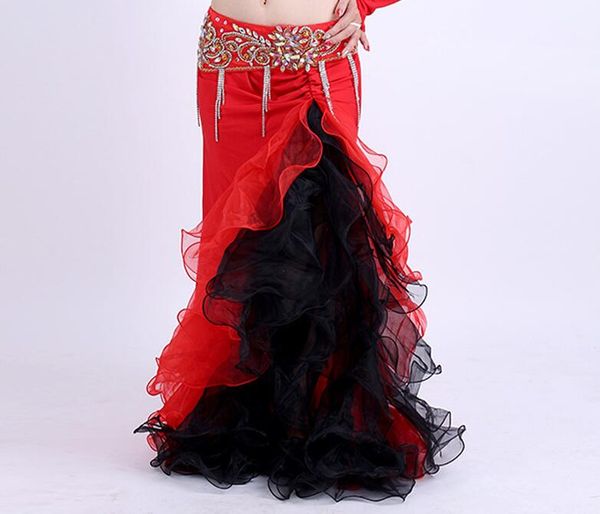 women colorful side slit skirt dress bellydance performace halloween dancing costume blue pink white double color ing, Black;red
women colorful side slit skirt dress bellydance performace halloween dancing costume blue pink white double color ing, Black;red