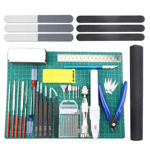 33 pcs model tools kit modeler basic tools craft set hobby building kit for gundam car model building repairing and fixing
33 pcs model tools kit modeler basic tools craft set hobby building kit for gundam car model building repairing and fixing