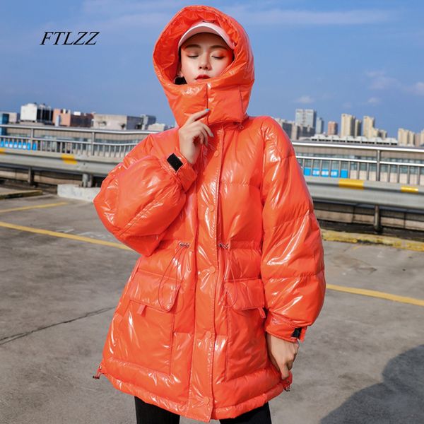 ftlzz bright hooded coat 90% white duck down jacket winter women snow clothes loose medium long female down parka oversize 201103, Black
ftlzz bright hooded coat 90% white duck down jacket winter women snow clothes loose medium long female down parka oversize 201103, Black