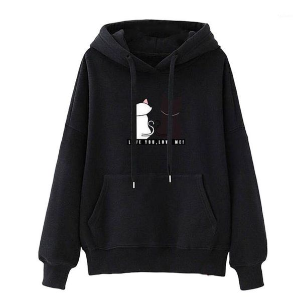 students cotton blend pullover loose cartoon cats women hoodie autumn printed long sleeve pockets casual cute hooded1, Black
students cotton blend pullover loose cartoon cats women hoodie autumn printed long sleeve pockets casual cute hooded1, Black