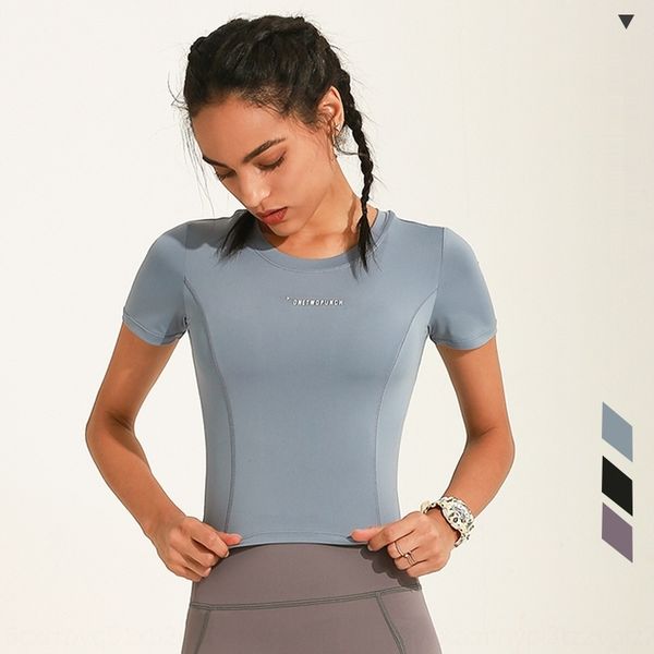 new style tight yoga suit women's elastic running quick dry clothes spring and summer show thin sports short coat t-shirt sleeve t-s, Gray
new style tight yoga suit women's elastic running quick dry clothes spring and summer show thin sports short coat t-shirt sleeve t-s, Gray