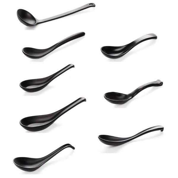 spoons japanese 1pc black matte spoon chinese soup round anti-fall earl scoop thick cooking meal dinnerware
spoons japanese 1pc black matte spoon chinese soup round anti-fall earl scoop thick cooking meal dinnerware