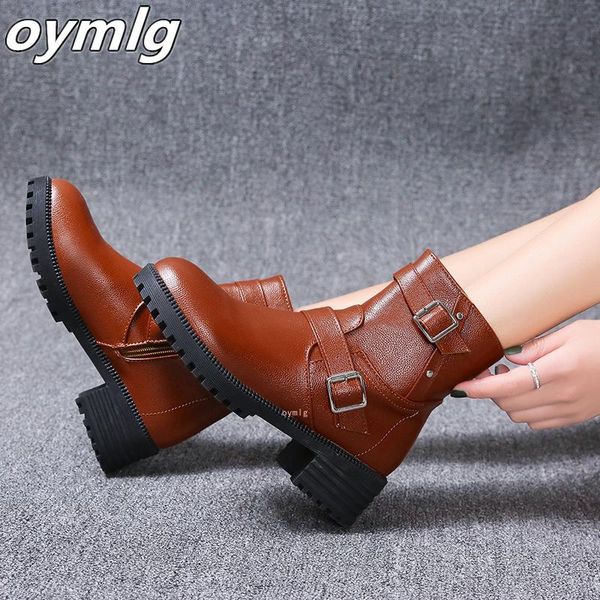 boots designer boot women 2021 fashionable pu leather brown round toe metal buckle side zipper middle heel cool 's shoes, Black
boots designer boot women 2021 fashionable pu leather brown round toe metal buckle side zipper middle heel cool 's shoes, Black