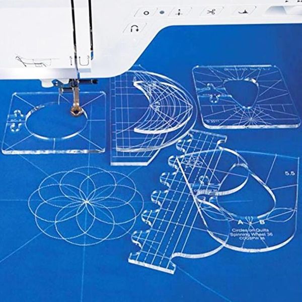 quilting template ruler machine quilting ruler set for patchwork sewing machine sewing tool 6 piece template set1, Black
quilting template ruler machine quilting ruler set for patchwork sewing machine sewing tool 6 piece template set1, Black