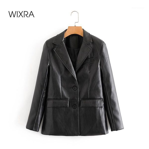 women's suits & blazers wixra womens pu blazer jackets spring autumn casual single breasted notched long sleeve faux leather coat stree, White;black
women's suits & blazers wixra womens pu blazer jackets spring autumn casual single breasted notched long sleeve faux leather coat stree, White;black