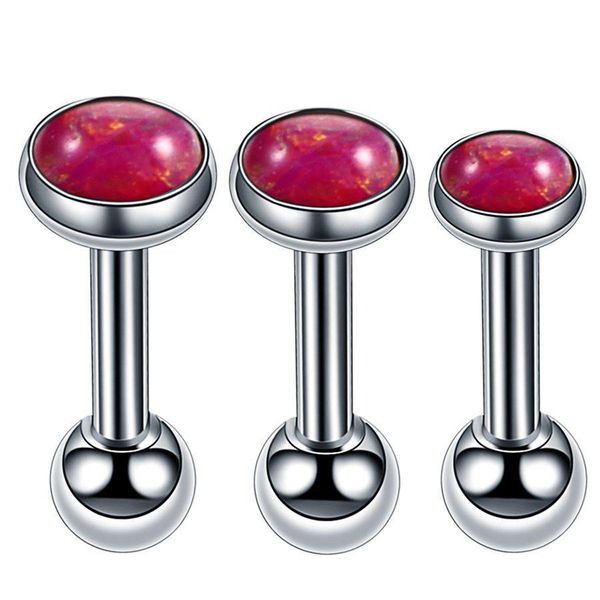 3pcs/lot surgical steel opal stone mix m 4mm 5mm earring barbell stud ear cartilage tragus helix stud piercing jewelry q sqcgjo, Silver
3pcs/lot surgical steel opal stone mix m 4mm 5mm earring barbell stud ear cartilage tragus helix stud piercing jewelry q sqcgjo, Silver