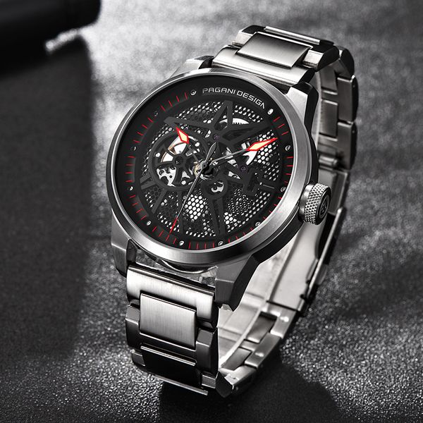 mens watch pagani automatic watch new hollow steel waterproof men machine stainless wristwatches fashion design zegarek meski cjhqw, Slivery;brown
mens watch pagani automatic watch new hollow steel waterproof men machine stainless wristwatches fashion design zegarek meski cjhqw, Slivery;brown