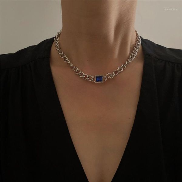 korean retro red blue square crystal rhinestone choker necklace collar for women geometric metal clavicle chain necklace jewelry1, Golden;silver
korean retro red blue square crystal rhinestone choker necklace collar for women geometric metal clavicle chain necklace jewelry1, Golden;silver