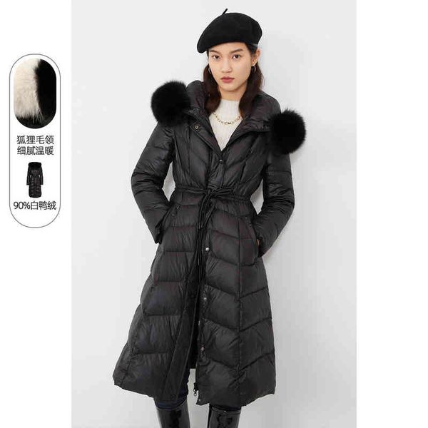yiner shopping mall's same women's wear winter medium and long fox fur collar down jacket, Black
yiner shopping mall's same women's wear winter medium and long fox fur collar down jacket, Black