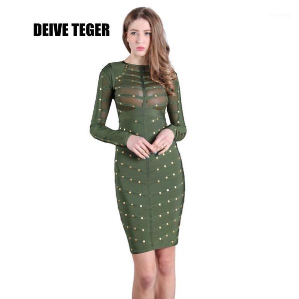 deive teger women's long sleeve mesh 5 colors green rivet dress studded olive mesh high neck black bodycon dresses hl18441, White;black
deive teger women's long sleeve mesh 5 colors green rivet dress studded olive mesh high neck black bodycon dresses hl18441, White;black