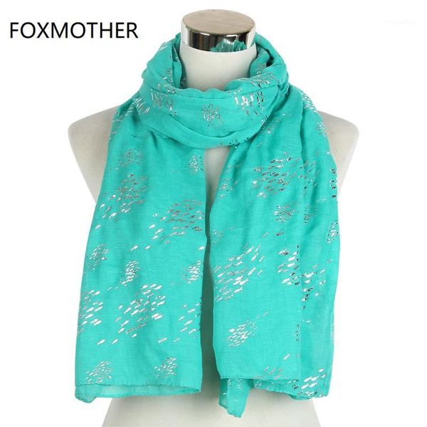 foxmother new fashion foil sliver fish scarfs for women ladies1, Blue;gray
foxmother new fashion foil sliver fish scarfs for women ladies1, Blue;gray
