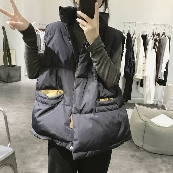 2021 new inverno feminino algodo acolchoado colete sem mangas parkas uwux, Black;white
2021 new inverno feminino algodo acolchoado colete sem mangas parkas uwux, Black;white