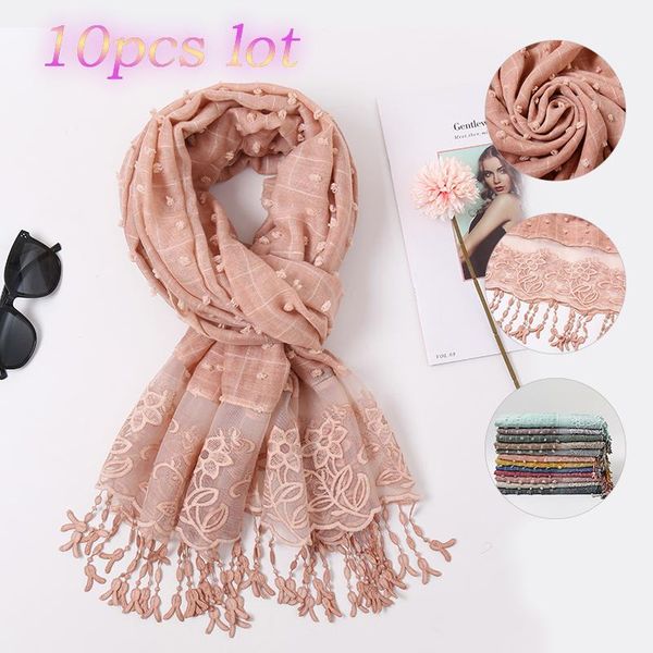 scarves 2021 plain lace floral tie-dyed cotton scarf plaid tassel embroidered pom women hijab headband 10pcs/lot, Blue;gray
scarves 2021 plain lace floral tie-dyed cotton scarf plaid tassel embroidered pom women hijab headband 10pcs/lot, Blue;gray
