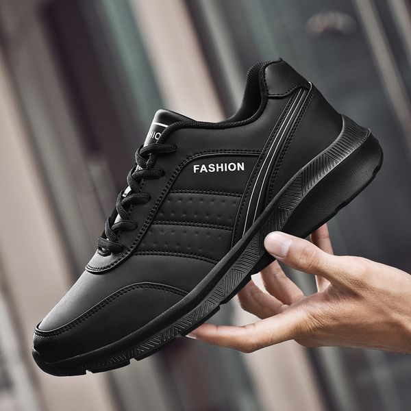 men casual shoes leather sneakers men shoes comfortable male boots outdoor light walking footwear mens shoes 201012, Black
men casual shoes leather sneakers men shoes comfortable male boots outdoor light walking footwear mens shoes 201012, Black
