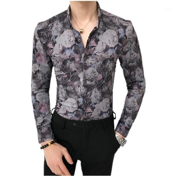 fashion slim mens flower shirt long sleeve spring and autumn new shirt men black casual shirts 2020 man camisa masculina1, White;black
fashion slim mens flower shirt long sleeve spring and autumn new shirt men black casual shirts 2020 man camisa masculina1, White;black