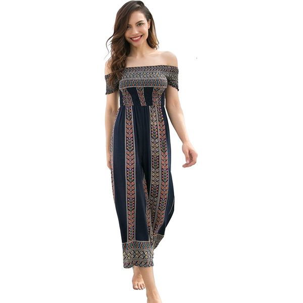 2021 new chin bohemian women jumpsuits boat neck off floral shoulder print wide pants long summer overalls ivzj, Black;white
2021 new chin bohemian women jumpsuits boat neck off floral shoulder print wide pants long summer overalls ivzj, Black;white