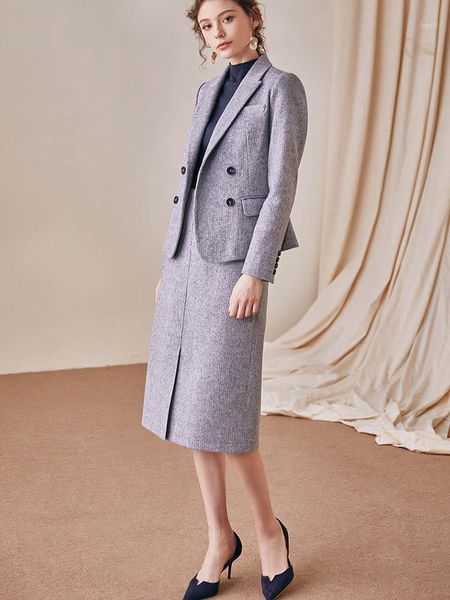 herringbone woolen suit women's winter new professional suit jacket skirt two-piece set1, White
herringbone woolen suit women's winter new professional suit jacket skirt two-piece set1, White
