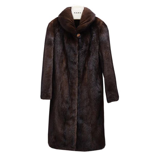 women's fur & faux mink fall and winter coat fashion long long-sleeved jacket women, Black
women's fur & faux mink fall and winter coat fashion long long-sleeved jacket women, Black