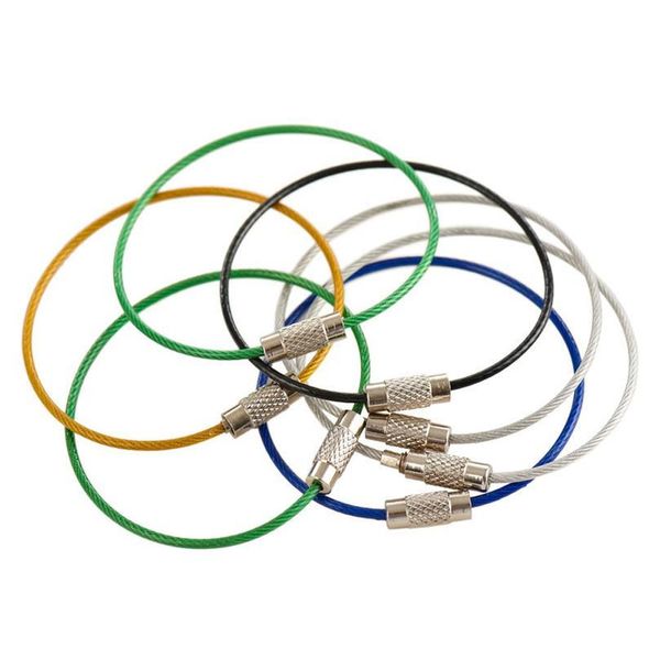 10pcs colorful edc keychain stainless steel carabiner key holder outdoor tools wire keyrings cable rope screw locking k qylfvn
10pcs colorful edc keychain stainless steel carabiner key holder outdoor tools wire keyrings cable rope screw locking k qylfvn
