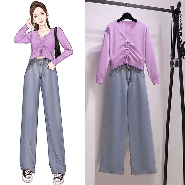 two piece foreign style junior suit women's autumn new small jeans and jeansjeansshort knitted high waist wide leg jeans nqt6o nqt6o, Gray
two piece foreign style junior suit women's autumn new small jeans and jeansjeansshort knitted high waist wide leg jeans nqt6o nqt6o, Gray