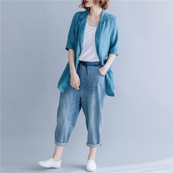 vintage linen blazer women jacket summer 2019 new large size half sleeves lapel korean casual cardigan windbreaker f12781, White;black
vintage linen blazer women jacket summer 2019 new large size half sleeves lapel korean casual cardigan windbreaker f12781, White;black