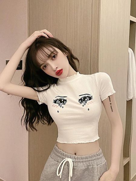 women's t-shirt 2021 summer style short-sleeved fashionable pure cotton half-sleevedeuropeanretro short sleeve ladies s, White
women's t-shirt 2021 summer style short-sleeved fashionable pure cotton half-sleevedeuropeanretro short sleeve ladies s, White