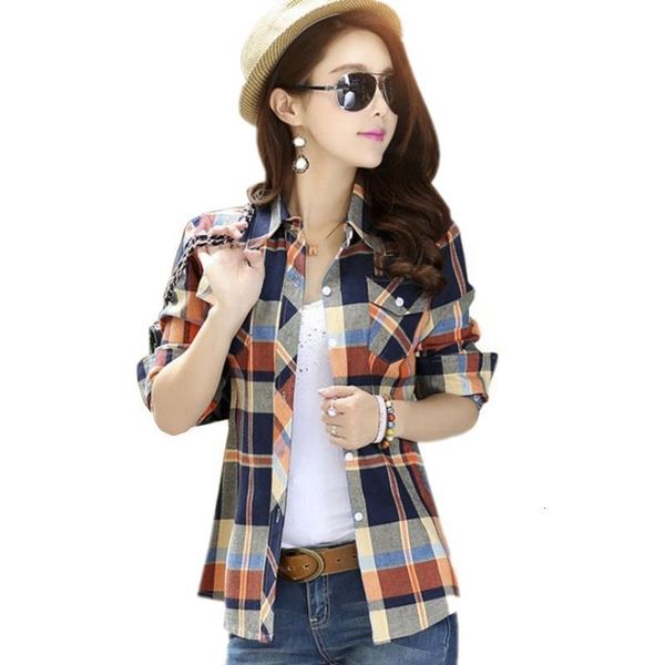 brand women plus size blouses long sleeve cotton shirts turn-down collar flannel plaid shirt casual female blouse 4xl 5xl, White
brand women plus size blouses long sleeve cotton shirts turn-down collar flannel plaid shirt casual female blouse 4xl 5xl, White