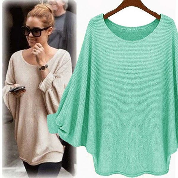 new sweater women candy color oversized batwing knitted pullover loose sweater knitted clothing, White;black
new sweater women candy color oversized batwing knitted pullover loose sweater knitted clothing, White;black