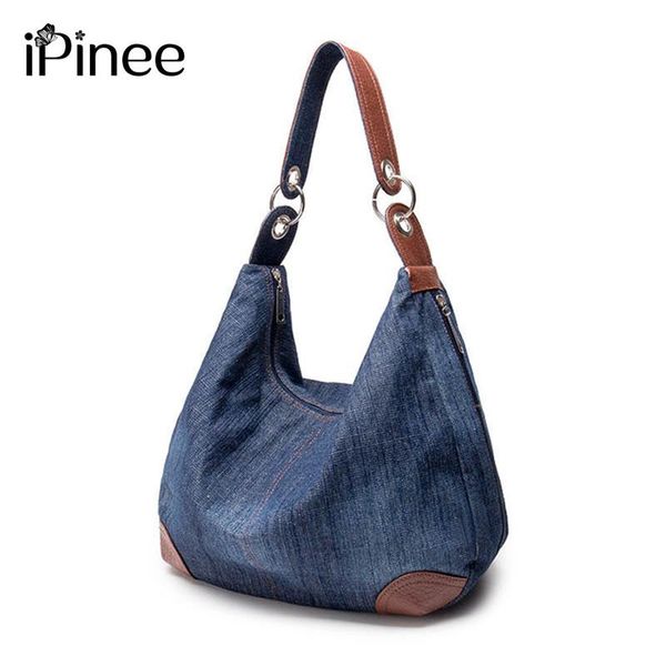 ipinee women large capacity denim blue canvas handbag ladies simple tote bags for women messenger shoulder bags sac a main 
ipinee women large capacity denim blue canvas handbag ladies simple tote bags for women messenger shoulder bags sac a main