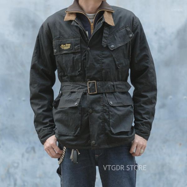 non stock trialmaster waxed jacket vintage motorcycle racing coat black1, Black;brown
non stock trialmaster waxed jacket vintage motorcycle racing coat black1, Black;brown
