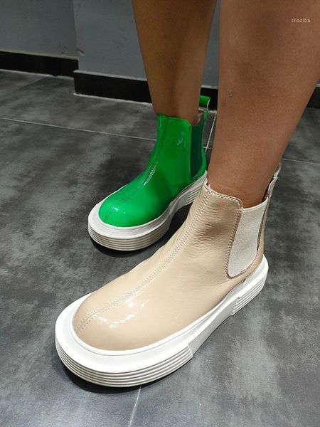 boots 2021 autumn/winter platform women's fashion large size round toe patent leather boots1, Black
boots 2021 autumn/winter platform women's fashion large size round toe patent leather boots1, Black