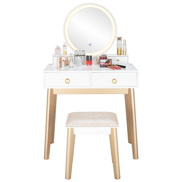bedroom light luxury real wood dressing table simple makeup table with lamp three color adjustable
bedroom light luxury real wood dressing table simple makeup table with lamp three color adjustable