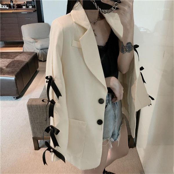 fashion women lace up sleeve blazer long sleeve korea style female blazer casual ladies new arrival autumn outwear1, White;black
fashion women lace up sleeve blazer long sleeve korea style female blazer casual ladies new arrival autumn outwear1, White;black