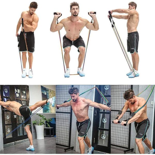 11 pcs resistance bands set fitness exercise bands gym equipment pull rope elastic muscle training 150-pound tension belt
11 pcs resistance bands set fitness exercise bands gym equipment pull rope elastic muscle training 150-pound tension belt