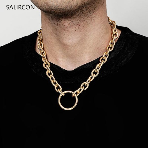 salircon punk gold color choker necklace statement clavicle chain collares goth round circle pendant necklace for women jewelry, Golden;silver
salircon punk gold color choker necklace statement clavicle chain collares goth round circle pendant necklace for women jewelry, Golden;silver