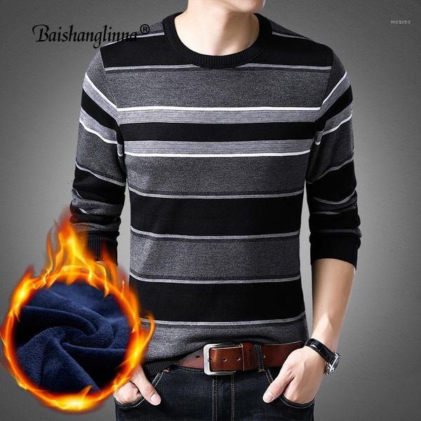 baishanglinna fashion brand sweaters mens pullovers o-neck slim fit jumpers knitwear winter warm striped casual sweater 181131, White;black
baishanglinna fashion brand sweaters mens pullovers o-neck slim fit jumpers knitwear winter warm striped casual sweater 181131, White;black