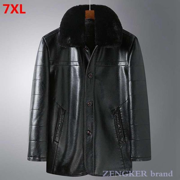 men's fur & faux winter plus size plush leather jacket middle-aged father wear oversized thick pu coat men 7xl, Black
men's fur & faux winter plus size plush leather jacket middle-aged father wear oversized thick pu coat men 7xl, Black