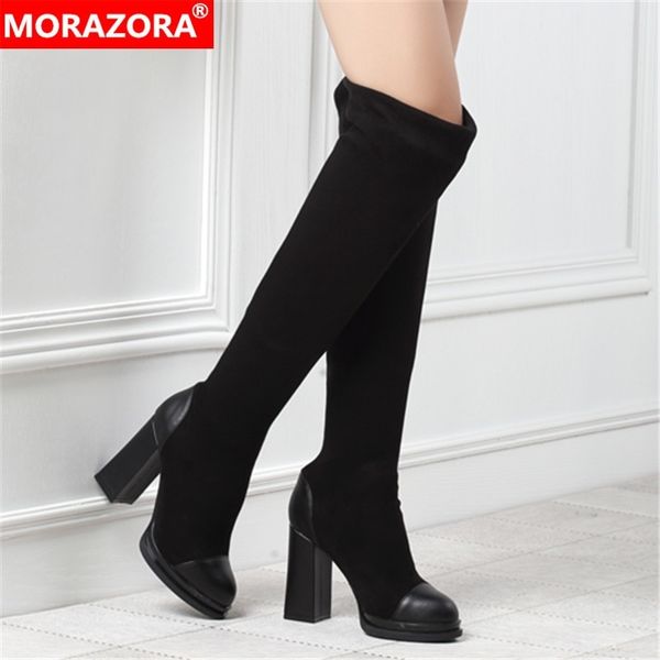 morazora new arrival over the knee boots women flock slip on high heels platform boots simple autumn party prom shoes woman t200425, Black
morazora new arrival over the knee boots women flock slip on high heels platform boots simple autumn party prom shoes woman t200425, Black