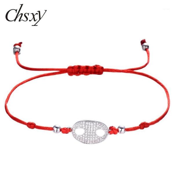 chsxy 2020 new original micro paved cz pig nose charm bracelet lucky red string bracelets for baby girls cubic zirconia jewelry1, Golden;silver
chsxy 2020 new original micro paved cz pig nose charm bracelet lucky red string bracelets for baby girls cubic zirconia jewelry1, Golden;silver