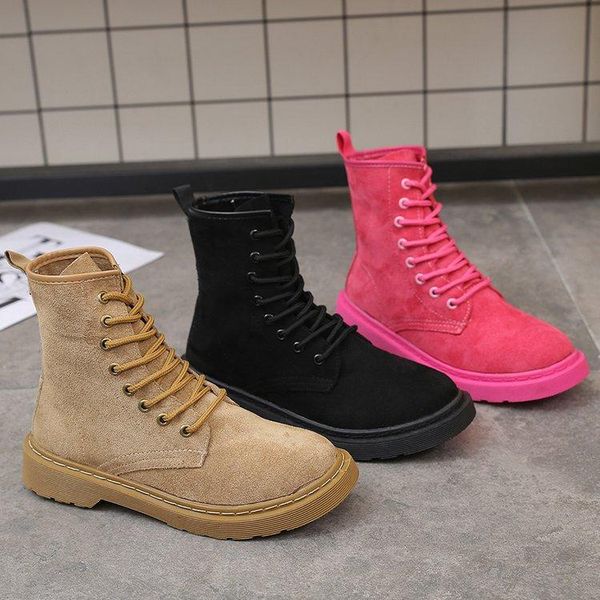 2020 autumn shoes new mar flock boots women's pink lace suede all-match european and american short boots, Black
2020 autumn shoes new mar flock boots women's pink lace suede all-match european and american short boots, Black