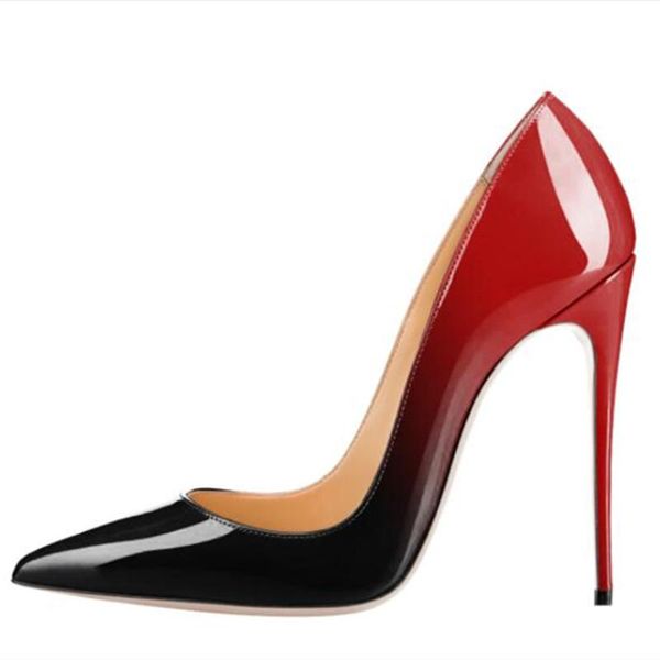 shooegle fashion runway brand women stiletto pumps gradient color super high heels party wedding shoes large size 35-44, Black
shooegle fashion runway brand women stiletto pumps gradient color super high heels party wedding shoes large size 35-44, Black