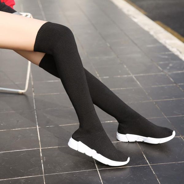 sock boots knitting stretch boots warm high heels for women fashion knee high boots 2022 spring autumn women booties female, Black
sock boots knitting stretch boots warm high heels for women fashion knee high boots 2022 spring autumn women booties female, Black