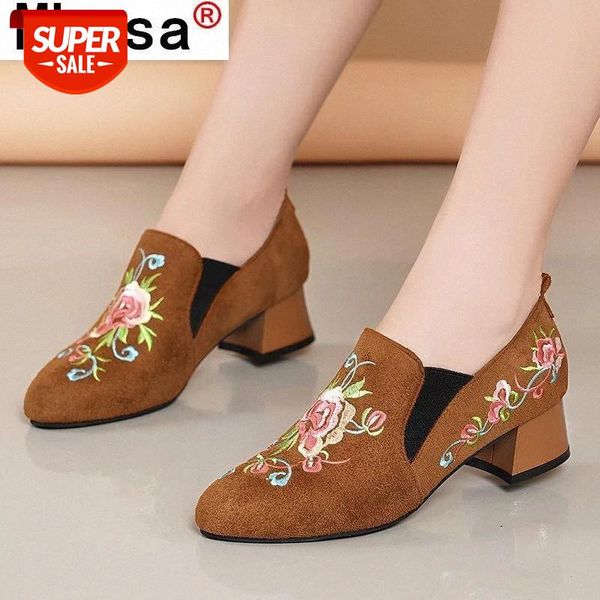 2021 spring new women dress shoes flowers fashion embroidery women high heel shoes faux suede retro woman zapatos mujer #d90d, Black
2021 spring new women dress shoes flowers fashion embroidery women high heel shoes faux suede retro woman zapatos mujer #d90d, Black