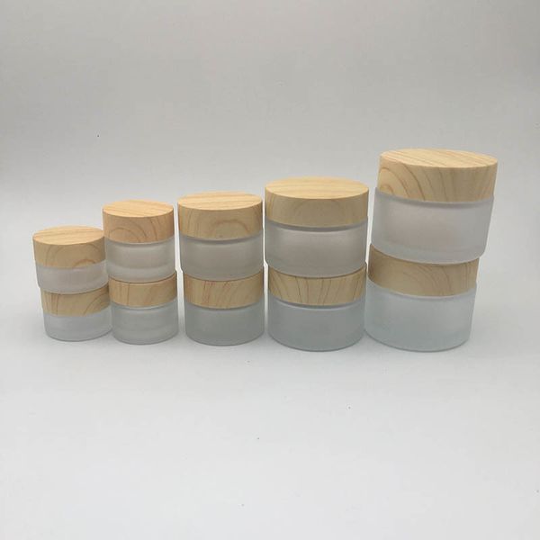 with lid frosted wood grain glass jar makeup skin care lotion pot hand face cream bottle 5g-10g-15g-30g-50g jars
with lid frosted wood grain glass jar makeup skin care lotion pot hand face cream bottle 5g-10g-15g-30g-50g jars