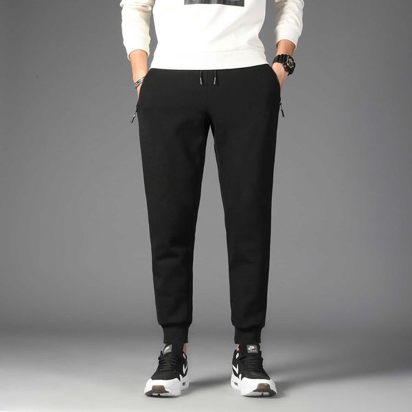 new winter plush and thickened men's casual korean fashion versatile sports pants leggings, Black
new winter plush and thickened men's casual korean fashion versatile sports pants leggings, Black