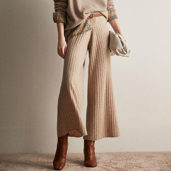 women's pants & capris 100% cashmere straight women casual style mid elastic waist 4 colors length stripe simple design fashion, Black;white
women's pants & capris 100% cashmere straight women casual style mid elastic waist 4 colors length stripe simple design fashion, Black;white