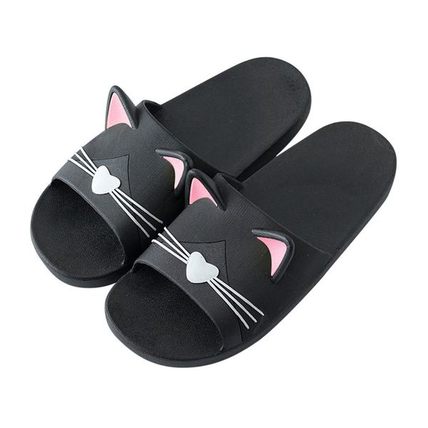 2021 the new male women's inside cat's house cartoon floor family skid shoes and beach sandals slide baby's children's s, Black
2021 the new male women's inside cat's house cartoon floor family skid shoes and beach sandals slide baby's children's s, Black